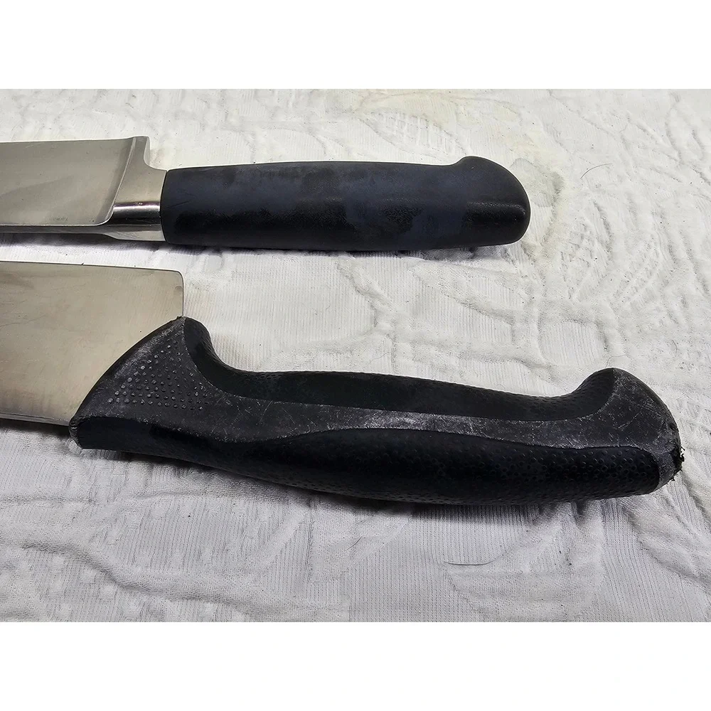 Mercer Chef Knife Set 2pc 8in 10in Black Good M20609 M22610 German Steel NSF